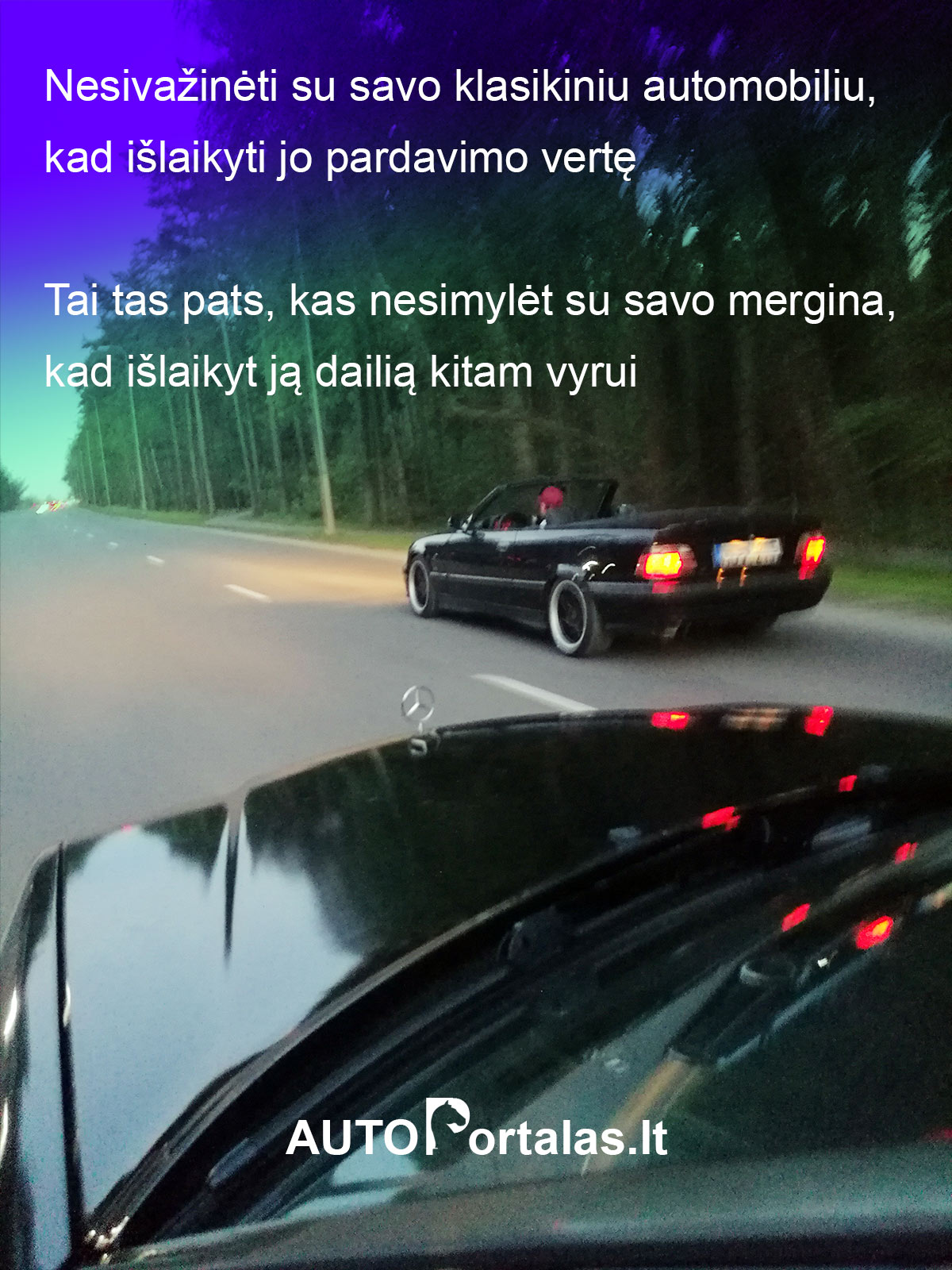 Pasivažinėjimas su savo klasikiniu automobiliu